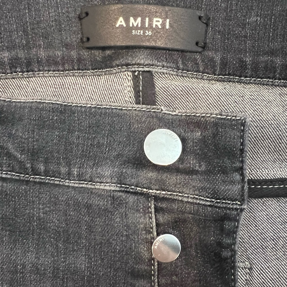 AMIRI Button Fly Ripped Jeans - Picture 2 of 4
